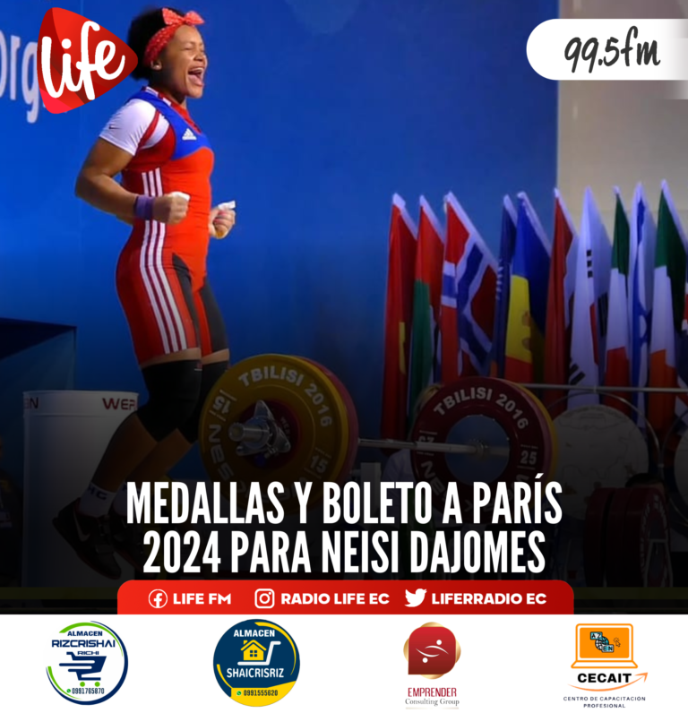 MEDALLAS Y BOLETO A PARÍS 2024 PARA NEISI DAJOMES LIFE FM